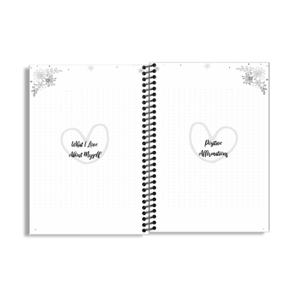90-Day Fitness Planner and Journal  (Blue Vintage) - Image 4