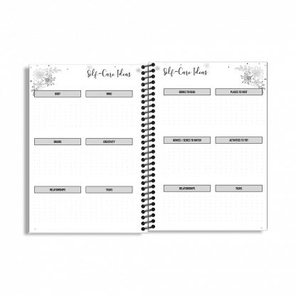 90-Day Fitness Planner and Journal  (Blue Vintage) - Image 5