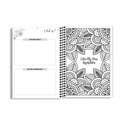90-Day Fitness Planner and Journal  (Blue Vintage) - Image 9