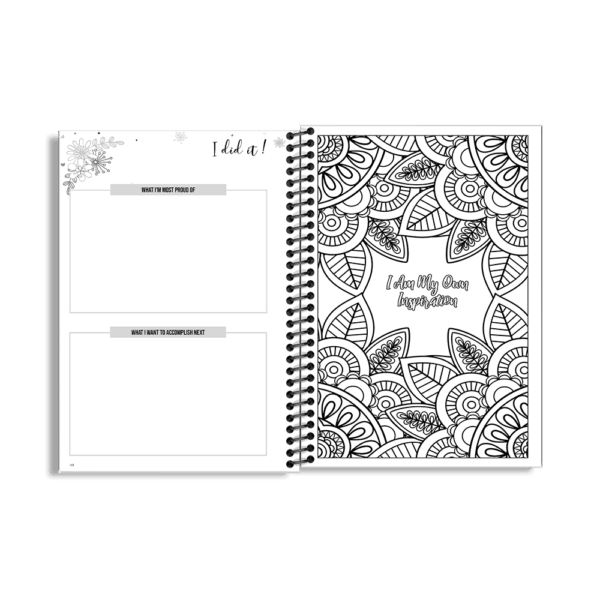 90-Day Fitness Planner and Journal  (Blue Vintage) - Image 9