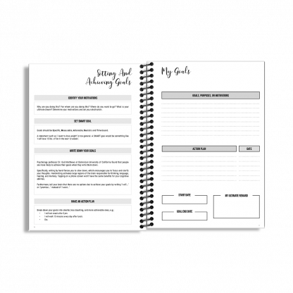 90-Day Fitness Planner and Journal  (Pink) - Image 2