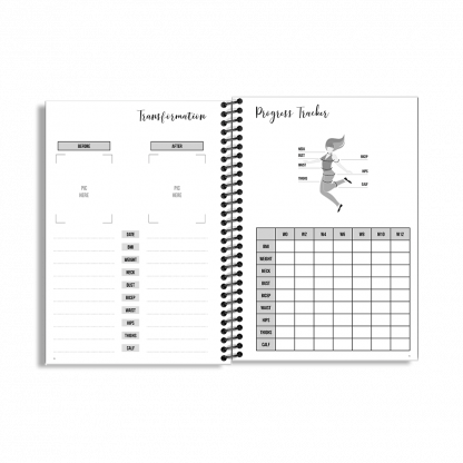 90-Day Fitness Planner and Journal  (Pink) - Image 3