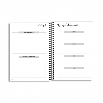 90-Day Fitness Planner and Journal  (Pink) - Image 8