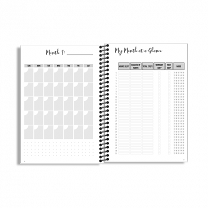 90-Day Fitness Planner and Journal  (Pink) - Image 5