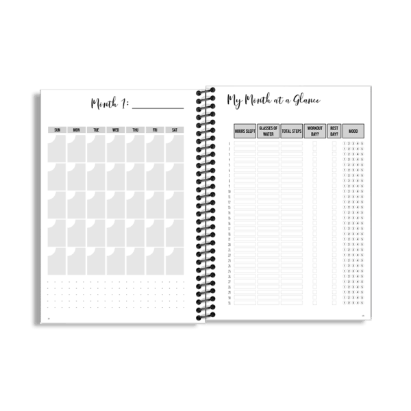 90-Day Fitness Planner and Journal  (Pink) - Image 5