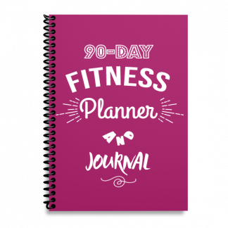 90-Day Fitness Planner and Journal  (Pink)