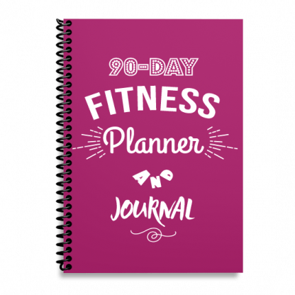90-Day Fitness Planner and Journal  (Pink)