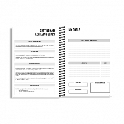 90-Day Fitness Planner and Journal  (Navy) - Image 2