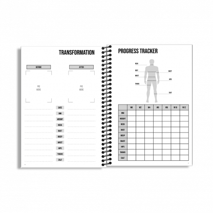 90-Day Fitness Planner and Journal  (Navy) - Image 3