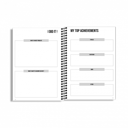 90-Day Fitness Planner and Journal  (Navy) - Image 8