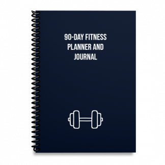 90-Day Fitness Planner and Journal  (Navy)