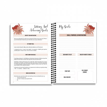 12-Week Fitness Planner and Journal  (Chrysanthemum) - Image 2
