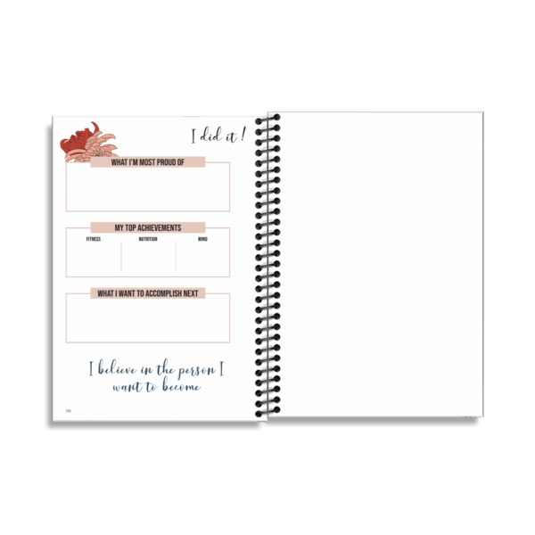 12-Week Fitness Planner and Journal  (Chrysanthemum) - Image 7