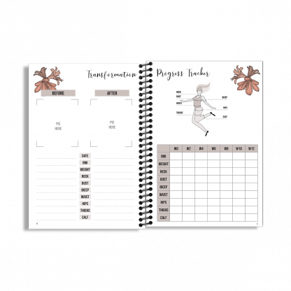 12-Week Fitness Planner and Journal  (Clivia) - Image 3