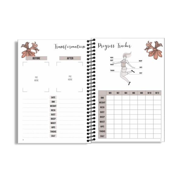 12-Week Fitness Planner and Journal  (Clivia) - Image 3