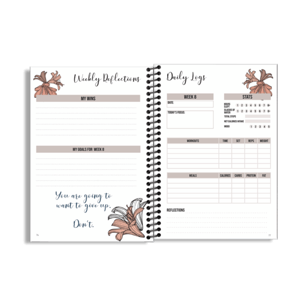 12-Week Fitness Planner and Journal  (Clivia) - Image 6