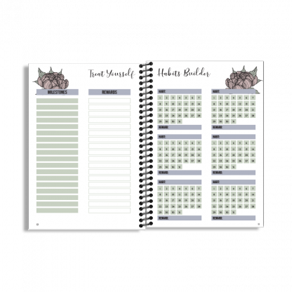 12-Week Fitness Planner and Journal  (Peony) - Image 4
