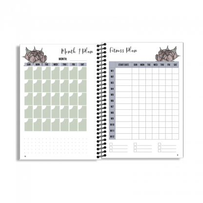 12-Week Fitness Planner and Journal  (Peony) - Image 5