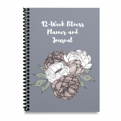 12-Week Fitness Planner and Journal  (Peony)