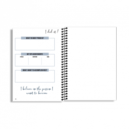12-Week Fitness Planner and Journal  (Blue) - Image 7