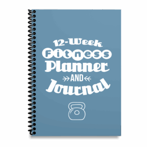12-Week Fitness Planner and Journal  (Blue)