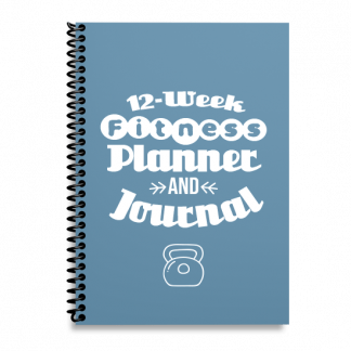 12-Week Fitness Planner and Journal  (Blue)
