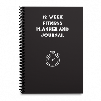 12-Week Fitness Planner and Journal  (Black)