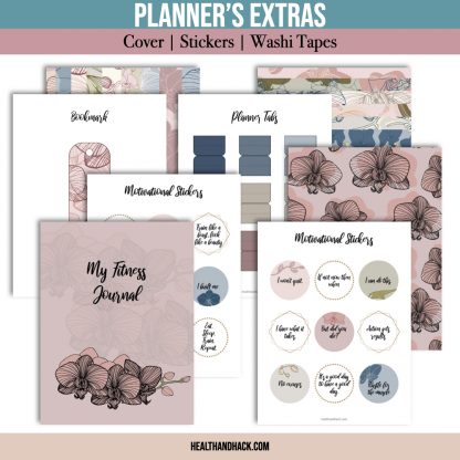 Printable Fitness Planner - Orchid Design - Image 11