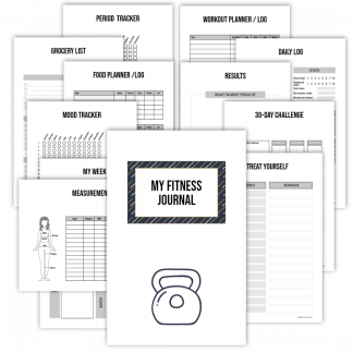 Printable Fitness Planner - Minimalist Design