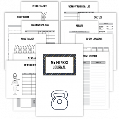 Printable Fitness Planner - Minimalist Design
