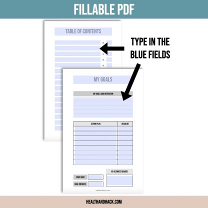 Printable Fitness Planner - Minimalist Design - Image 2