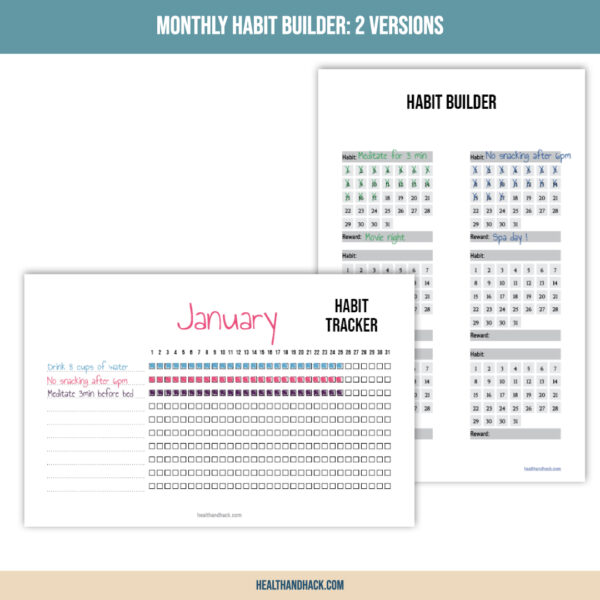 Printable Fitness Planner - Minimalist Design - Image 9