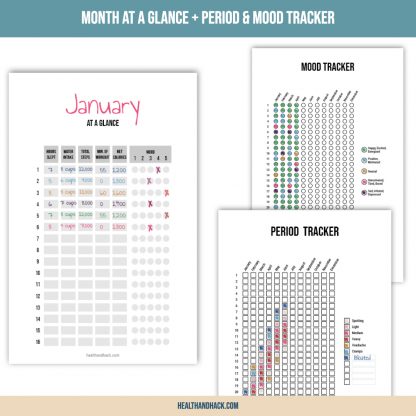 Printable Fitness Planner - Minimalist Design - Image 6