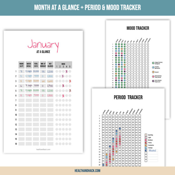 Printable Fitness Planner - Minimalist Design - Image 6
