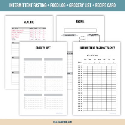 Printable Fitness Planner - Minimalist Design - Image 7