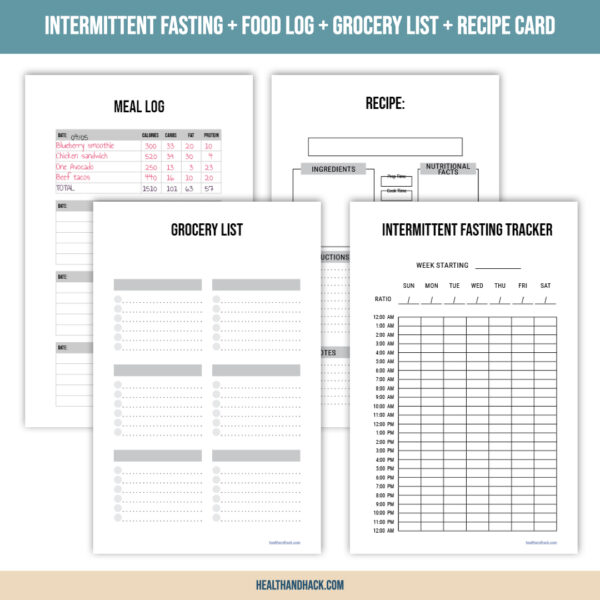 Printable Fitness Planner - Minimalist Design - Image 7