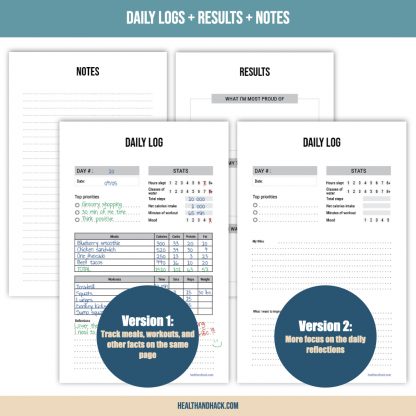 Printable Fitness Planner - Minimalist Design - Image 8