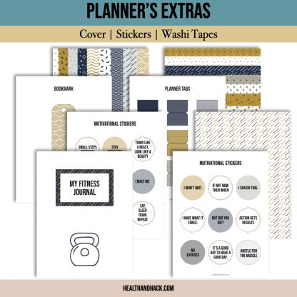 Printable Fitness Planner - Minimalist Design - Image 10