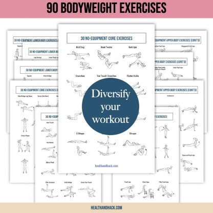 Printable Bodyweight Workout Reference - Image 2