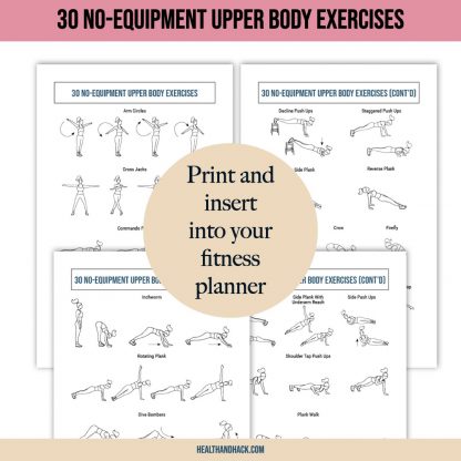 Printable Bodyweight Workout Reference - Image 4