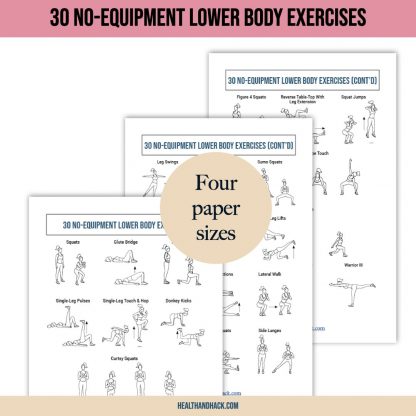 Printable Bodyweight Workout Reference - Image 5