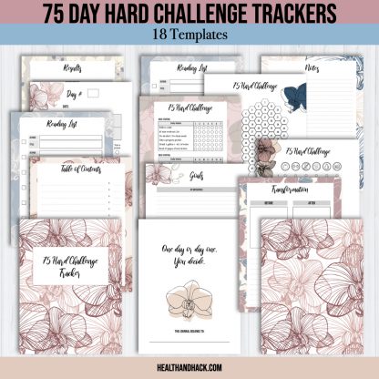 Printable Fitness Planner and Exercise Guide Bundle - Orchid - Image 5