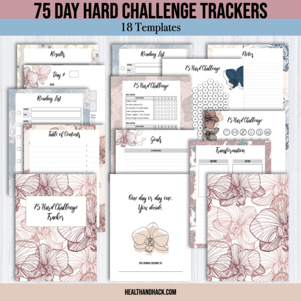 Printable Fitness Planner and Exercise Guide Bundle - Orchid - Image 5