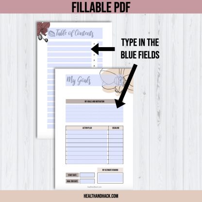 Printable Fitness Planner and Exercise Guide Bundle - Orchid - Image 8