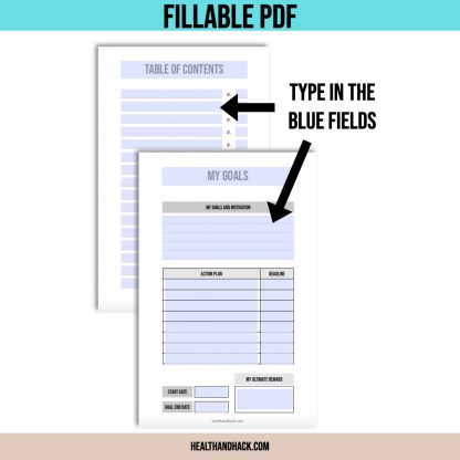 Printable Fitness Planner and Exercise Guide Bundle - Minimalist - Image 7