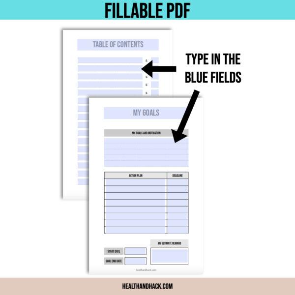 Printable Fitness Planner and Exercise Guide Bundle - Minimalist - Image 7