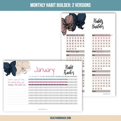 Printable Fitness Planner - Orchid Design - Image 10