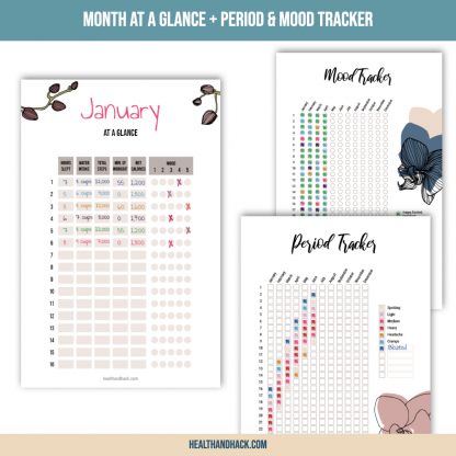 Printable Fitness Planner - Orchid Design - Image 7