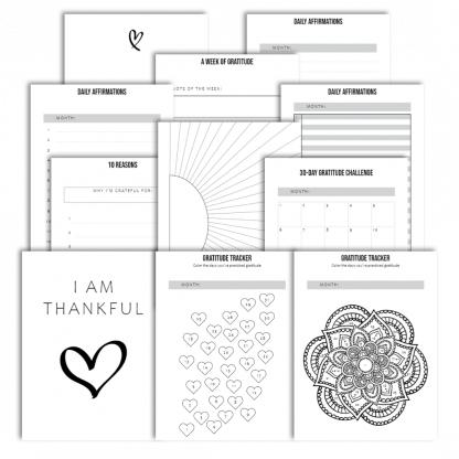 Printable Gratitude Journal - Minimalist