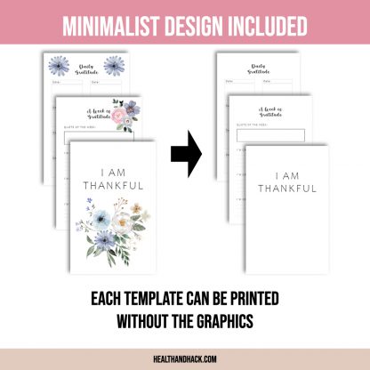 Printable Gratitude Journal - Floral - Image 3